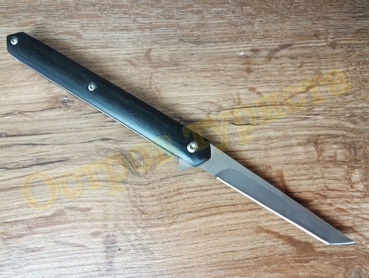Нож складной M390 на подшипниках Флиппер танто с чехлом, photo number 6
