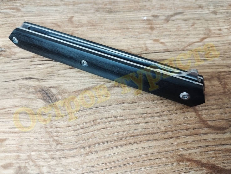 Нож складной M390 на подшипниках Флиппер танто с чехлом, фото №11
