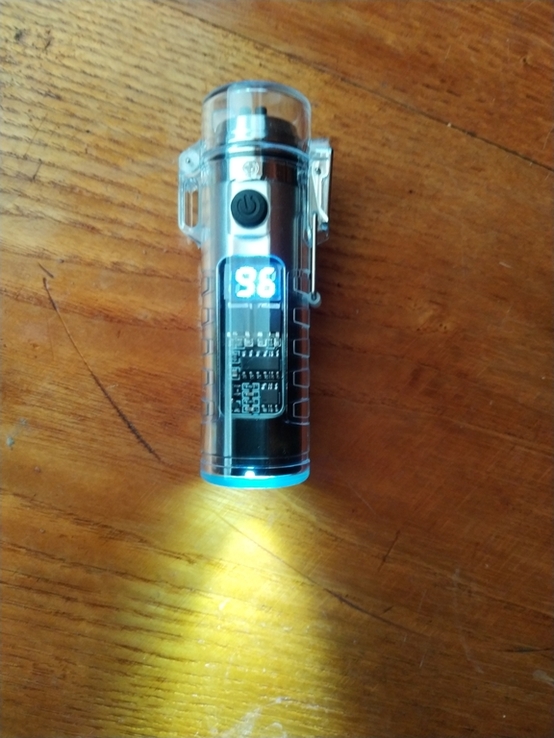 Зажигалка USB, плазма, фонарик LED, водонепроницаемая. Новая., фото №7