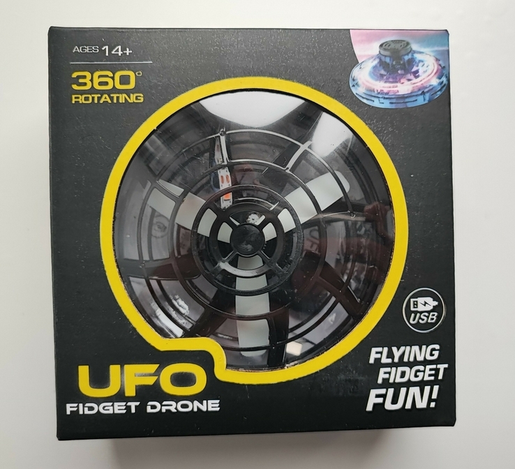 Літальний спінер левітувальний диск ufo бумеранг світиться з led, фото №3