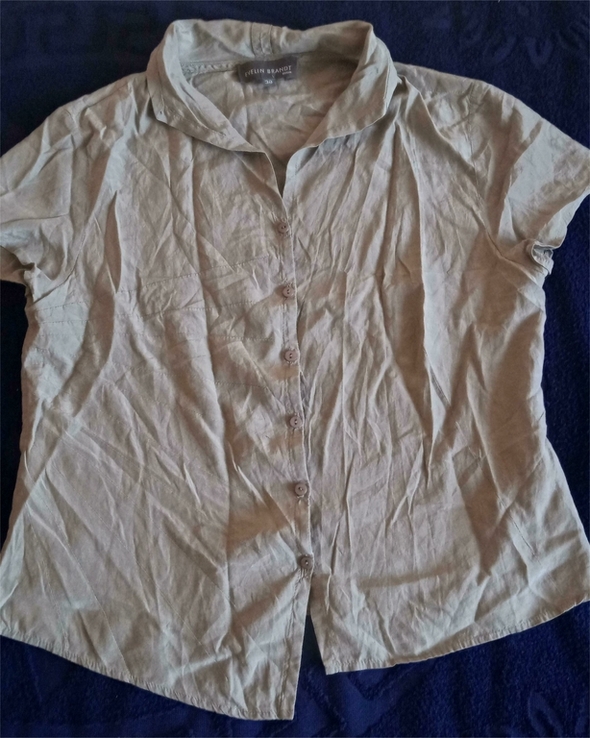 Дизайнерська шовкова блузка з асиметричною застібкою, фото №4
