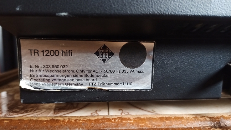 Вінтажний ресівер Telefunken TR 1200 HI FI, numer zdjęcia 6