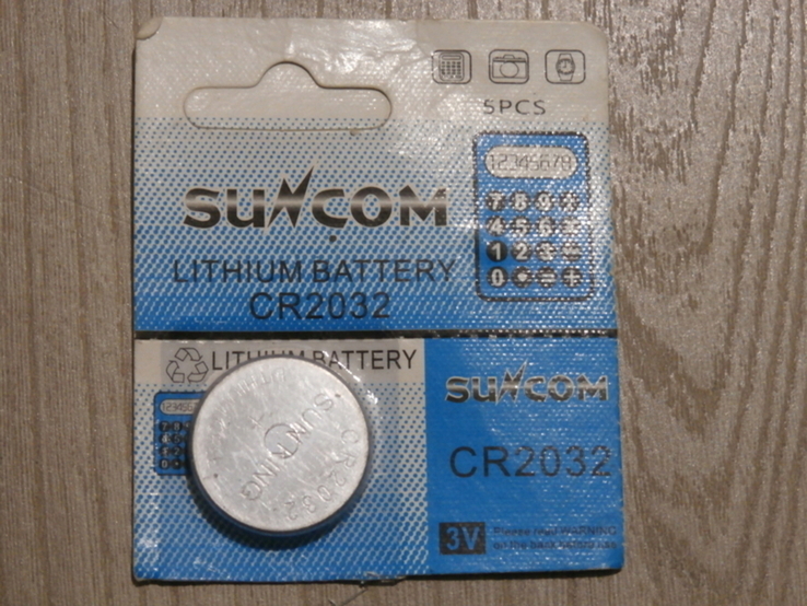 Батарейка CR2032 3v Suncom Lithium Battery BIOS к материнской плате и другой техники 1шт