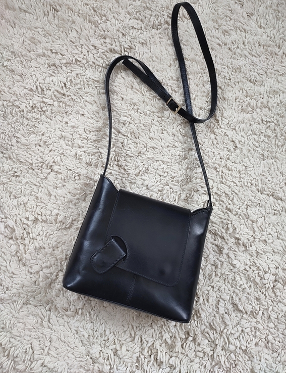 Шкіряна сумка кроссбоді Genuine leather, made in Italy, фото №3