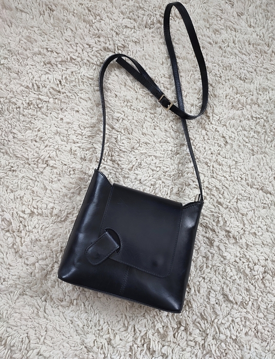 Шкіряна сумка кроссбоді Genuine leather, made in Italy, фото №4