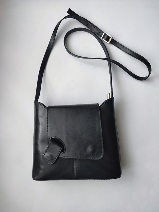 Шкіряна сумка кроссбоді Genuine leather, made in Italy, фото №10