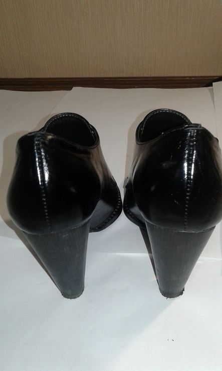 ККожані жіночі черевики на високому каблуці розмір 36., фото №6
