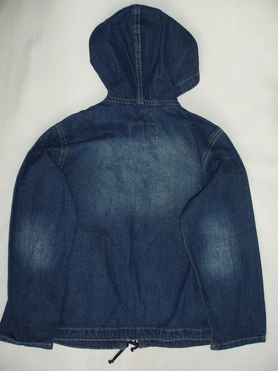 Куртка подростковая джинсовая на молнии, фото №4