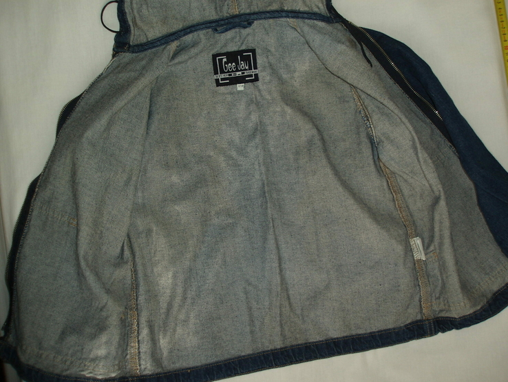 Куртка подростковая джинсовая на молнии, фото №5