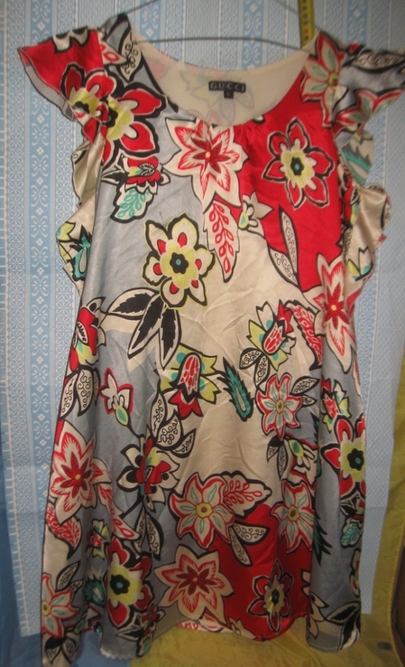 Літня, шовкова сукня GUCCI. L/ 100%silk, photo number 2