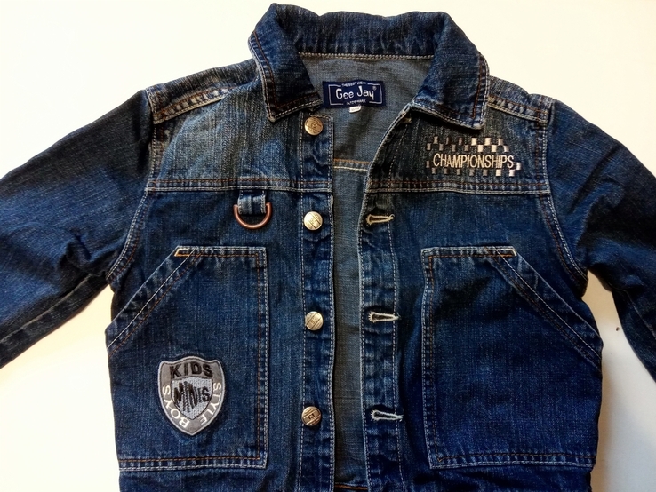 Курточка детская джинсовая фирменная и для девочки и для мальчика, фото №3