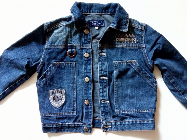 Курточка детская джинсовая фирменная и для девочки и для мальчика, фото №5