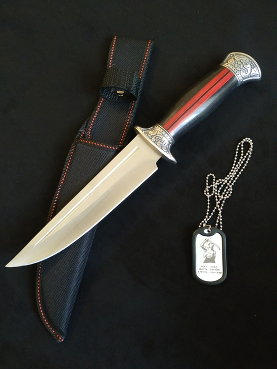 Великий мисливський ніж Columbia 30см. Туристичний ніж із чохлом, фото №2