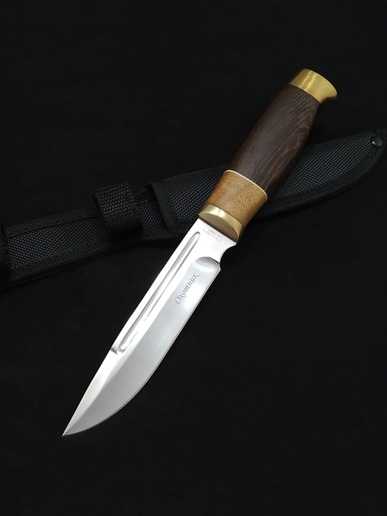Високоякісний мисливський ніж "Мисливець", ніж фінка, туристичний ніж, фото №3