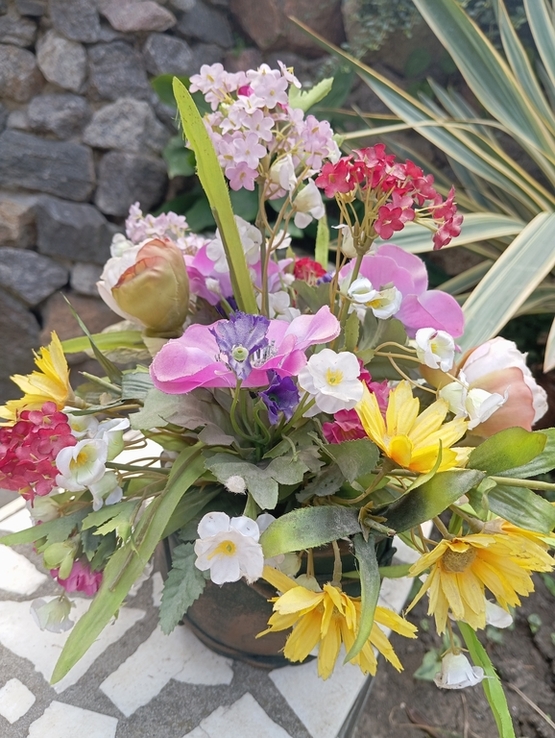 Цветок Букет полевых Цветов в вазе, фото №5