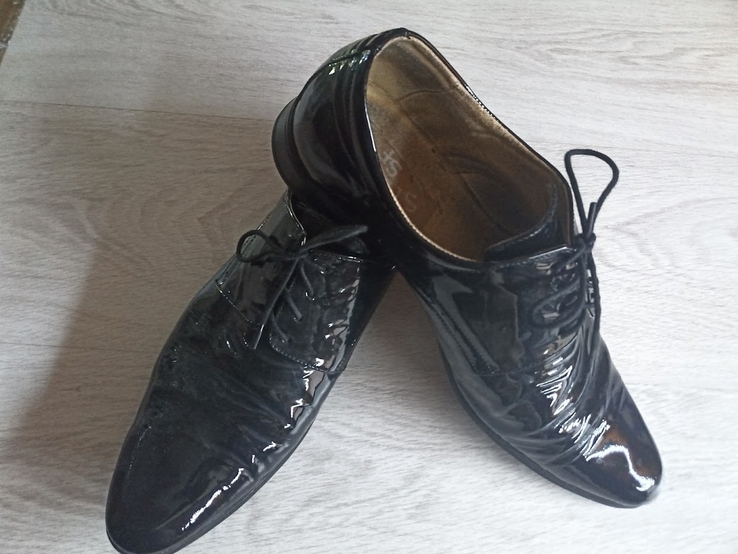 Туфли мужские лакированные 45 размер стелька 30см, photo number 6