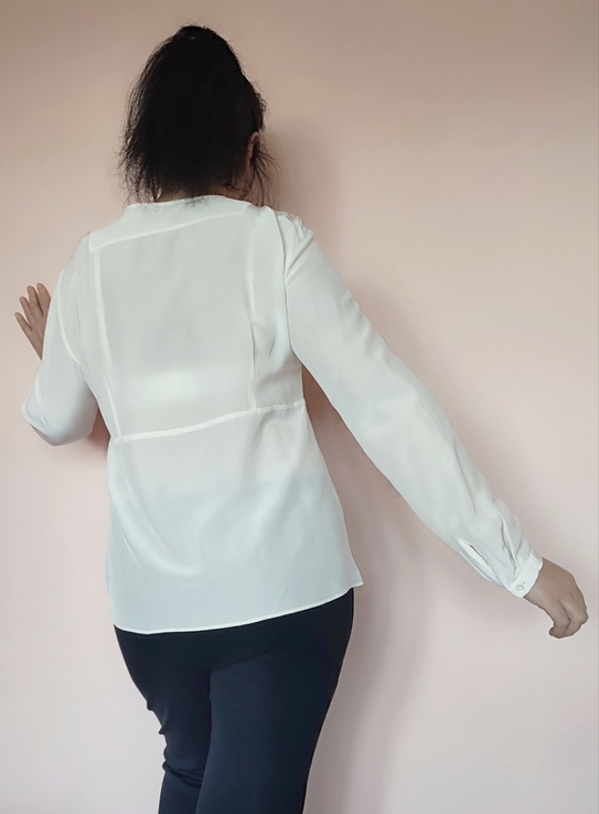 Базова шовкова блуза Caliban, 100% шовк, Італія, фото №11