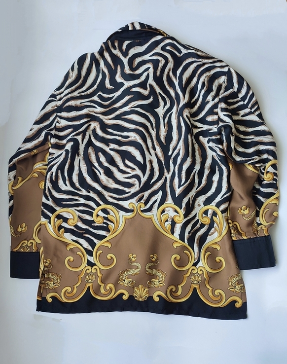 Вінтажна шовкова блуза сорочка бренд Rena Lange, оригінал, фото №8