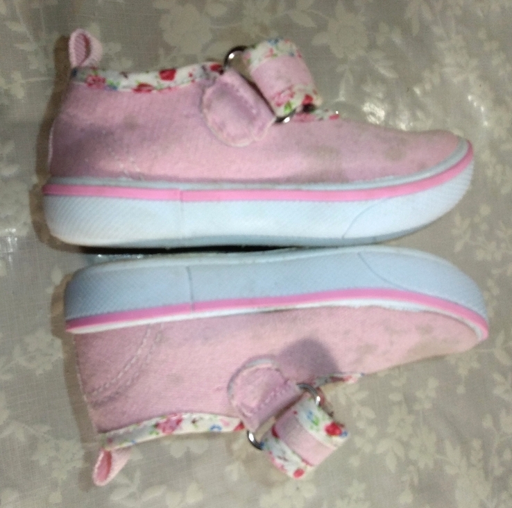 Туфельки детские для девочки на липучках, 20-й размер, стелька - 14.7 см, фото №11