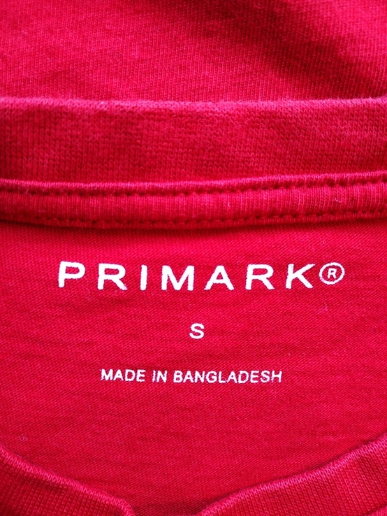 Футболка чоловіча червона стрейчева PRIMARK p-p S, фото №6