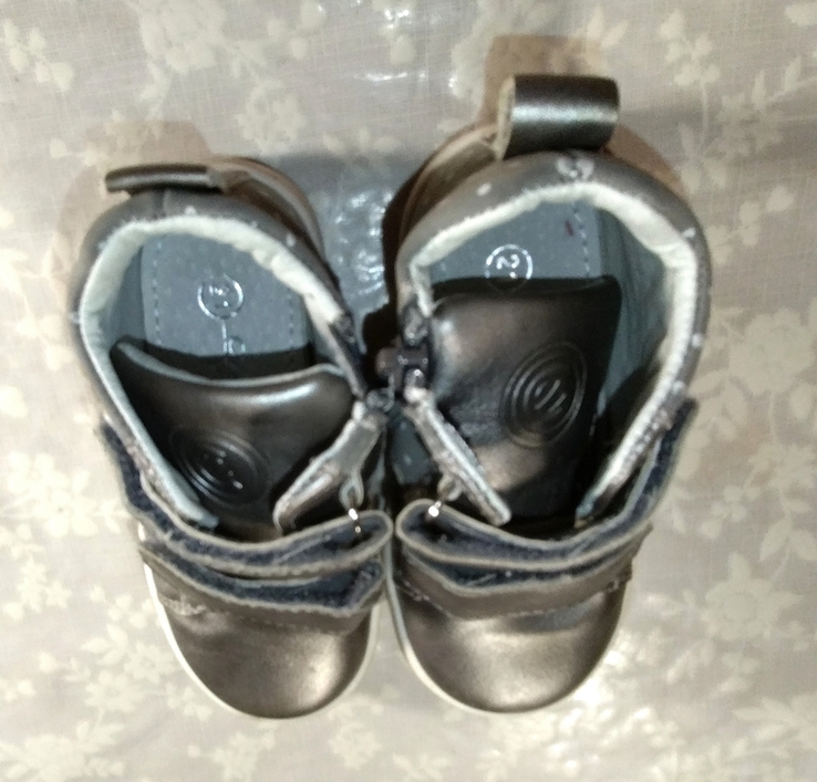 Ботиночки детские для мальчика на липучках, 21-й размер, стелька 15.0 см, фото №7