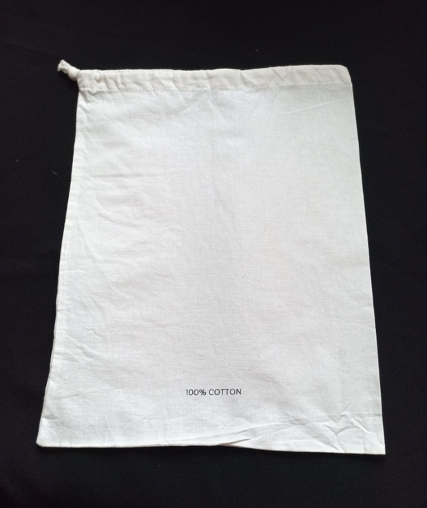 Massimo Dutti Мешок пакет упаковочный на шнурке молочный хлопок, фото №5