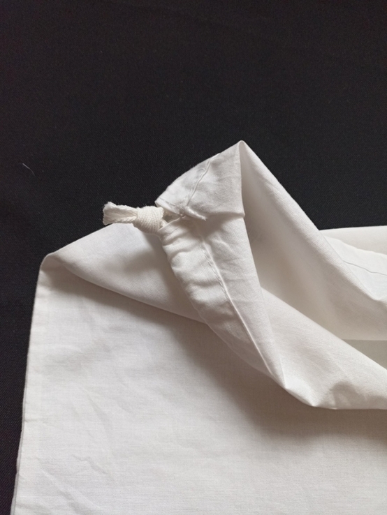 Massimo Dutti Мешок пакет упаковочный на шнурке молочный хлопок, фото №6