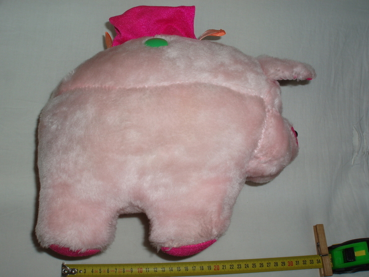 Мягкая игрушка поросенок свинка. Длина 30 см., photo number 4