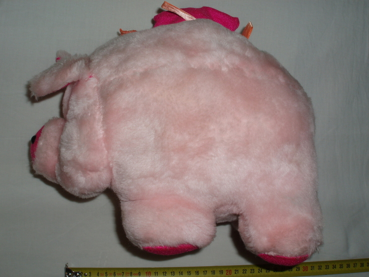 Мягкая игрушка поросенок свинка. Длина 30 см., photo number 6