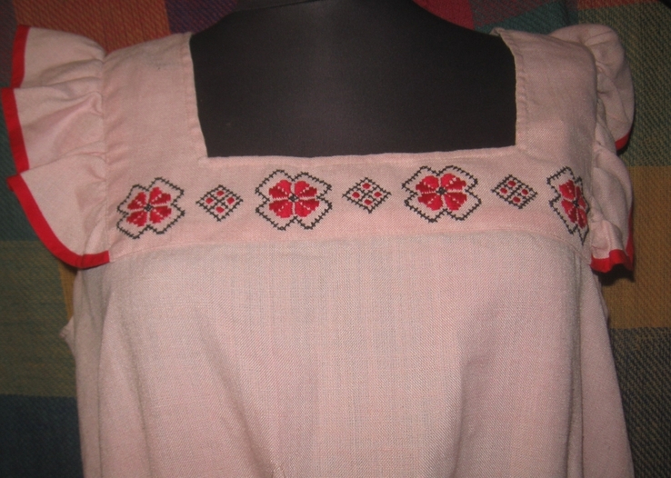 Сукня-сарафан льняна з вишивко., фото №2