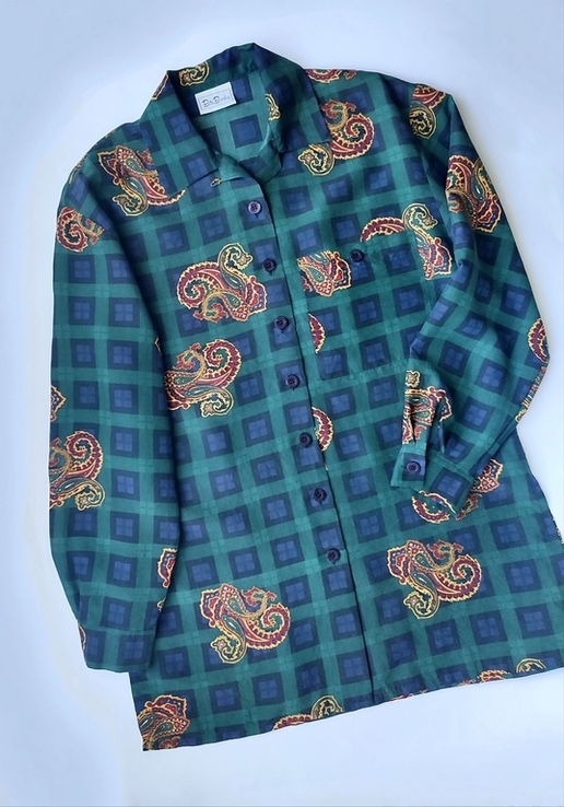 Оригинальная шелковая рубашка, блуза, натуральный шелк Betty Barclay, фото №2
