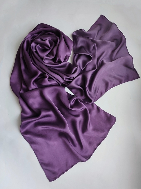 Стильный шелковый женский шарф палантин, Италия, фото №2