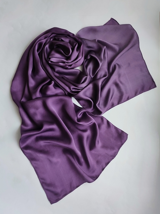 Стильный шелковый женский шарф палантин, Италия, фото №3