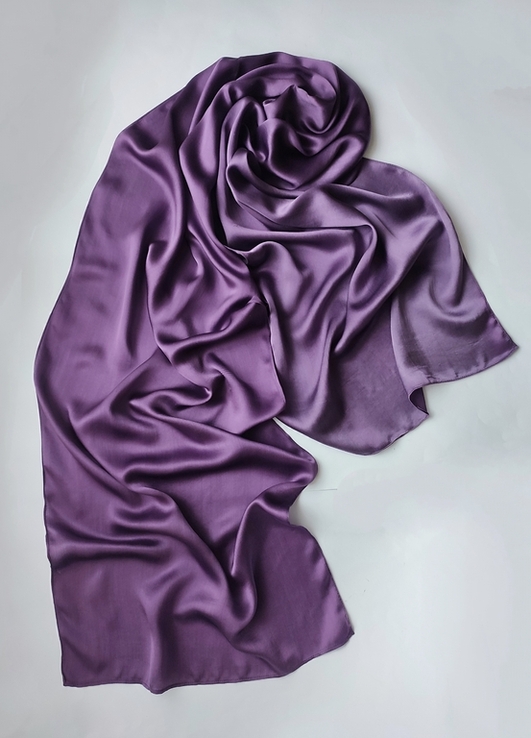 Стильный шелковый женский шарф палантин, Италия, фото №4