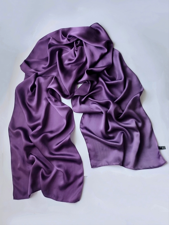 Стильный шелковый женский шарф палантин, Италия, фото №13