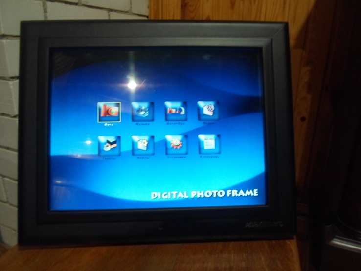 Цифровая фоторамка Assistant 15200, LCD, 15 дюймов, пульт, видео. Большая., numer zdjęcia 2