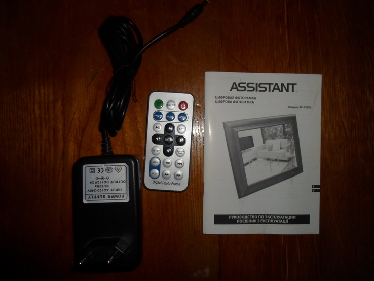Цифровая фоторамка Assistant 15200, LCD, 15 дюймов, пульт, видео. Большая., фото №8