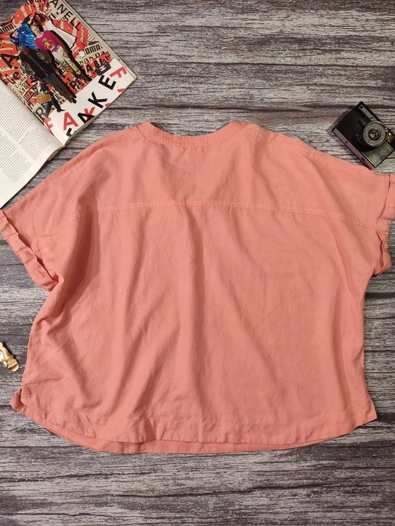Блуза літня з вишивкою вільного крою, фото №3