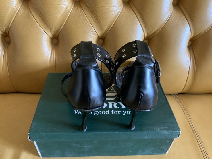 Люкс! Туфли чёрные с узким носком, Италия, р.36, photo number 4