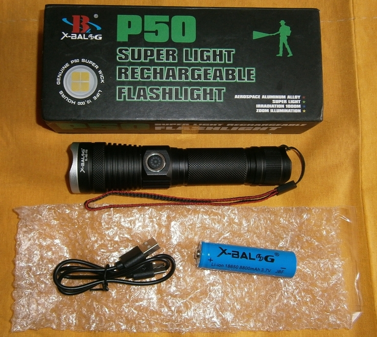 Новый тактический LED фонарь "X-BALOG BL-A92-НP50"