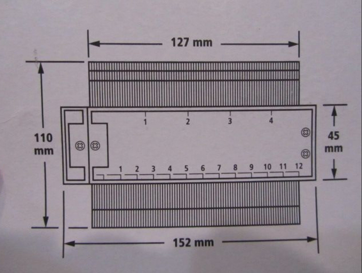Універсальний шаблон для вимірювання контурів, фото №5
