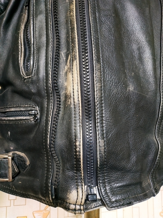 Потужна мотокуртка. Шкіряна чоловіча куртка SPORTEX p-p 40, фото №4