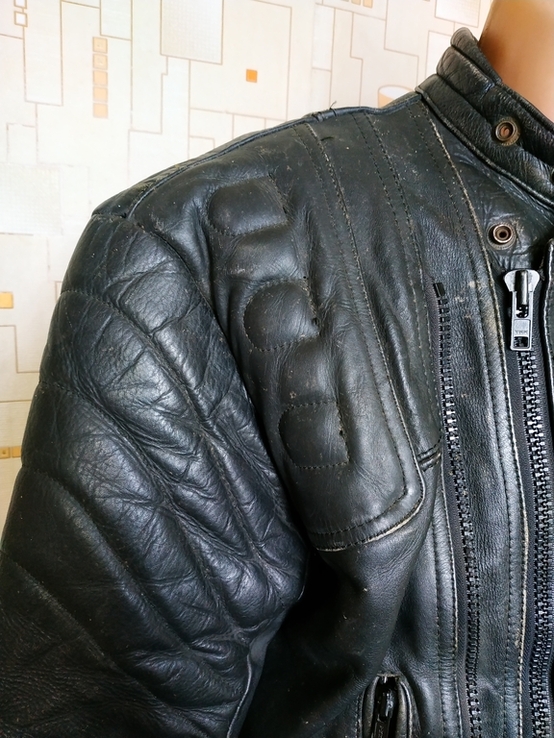 Потужна мотокуртка. Шкіряна чоловіча куртка SPORTEX p-p 40, фото №6