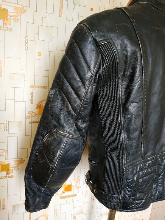 Потужна мотокуртка. Шкіряна чоловіча куртка SPORTEX p-p 40, фото №10