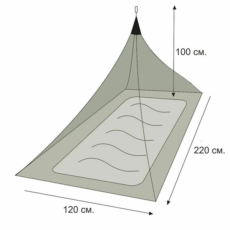 Антимоскітна сітка піраміда, Москітна сітка-піраміда (1132), photo number 9