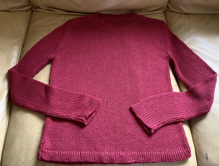 Пуловер лонгслив вязаный женский, италия, фото №2