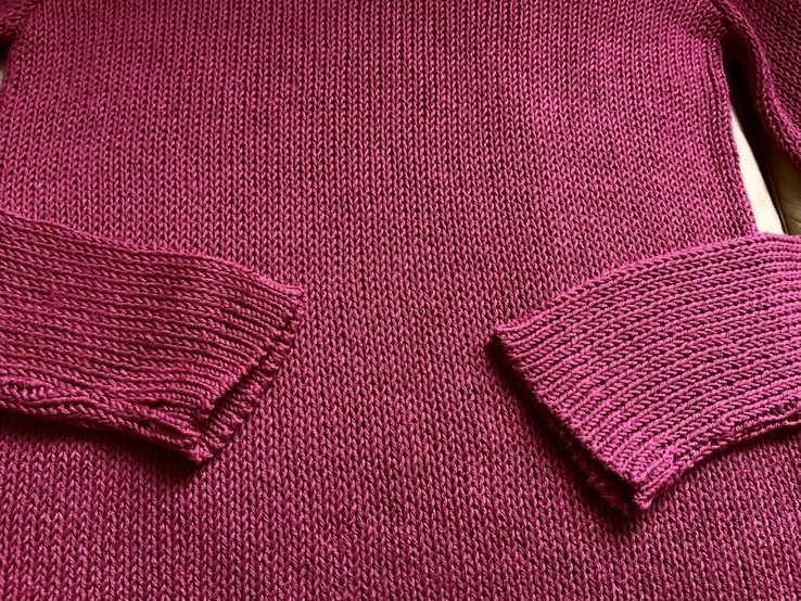 Пуловер лонгслив вязаный женский, италия, фото №3