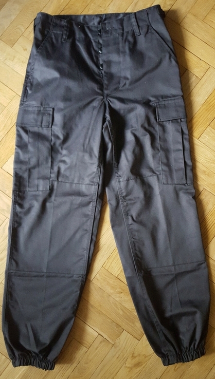 Польові штани Mil-Tec trousers, hot weather black pattern combat XS, фото №6