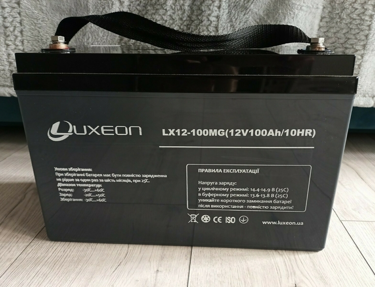 Акумулятор Luxeon 100Ah, фото №2