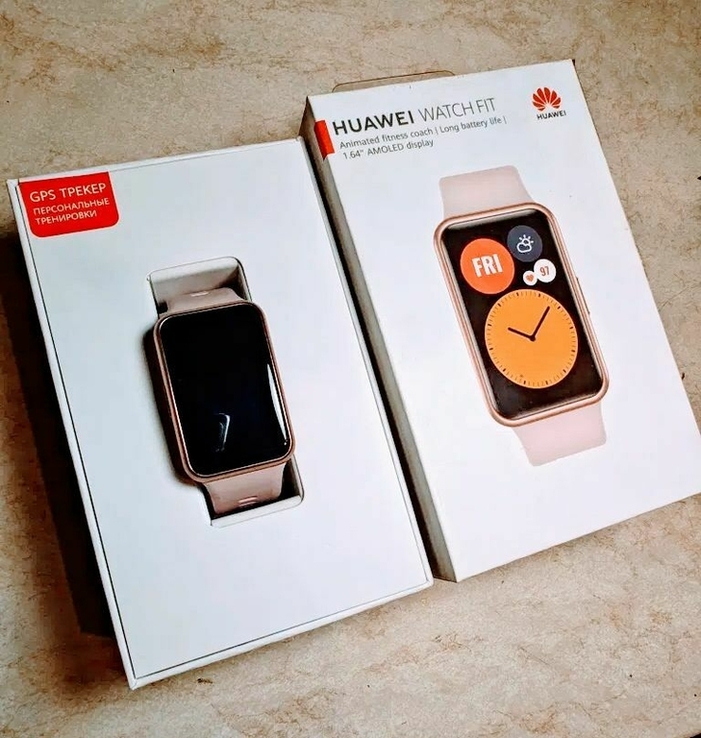 Смарт часы Huawei Watch Fit Sakura Pink в идеальном состоянии, numer zdjęcia 2